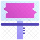 Cartelera Con Fallos Anuncio Anuncio Icono