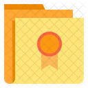 Premio Cartella Cartella Badge Icon