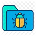 Inondazioni Di Bug Cartelle Di Virus Spam Icon