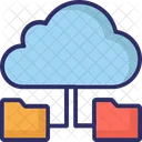 Cartella Cloud Cloud Computing Accessibilita Ai Dati Icon