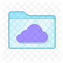 Cartella Cloud Archiviazione Icon