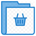 Cestino Shopping Cartella Icon