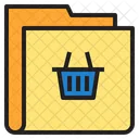 Cestino Shopping Cartella Icon