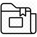 Cartella Dei Segnalibri Formato Della Cartella Segnalibro Del File Icon