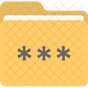 Cartella Password Blocco Icon