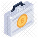 Cartera Bitcoin Cartera Btc Negocio Blockchain Icono