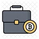 Cartera Bitcoin Maletin Maleta Icono