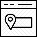 Cartes De Localisation Emplacement Itineraire Icône