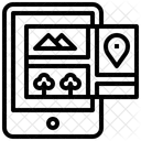 Cartes et emplacement  Icône