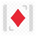Cartao De Diamante Cartas De Poquer Cartao Ícone
