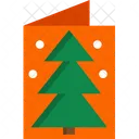 Cartolina Di Natale Invito Di Natale Albero Di Natale Icon