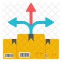 판지 포장 소포 네트워크 아이콘