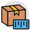 Codigo De Barras De Carton Paquete Parcela Icono