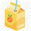 Carton De Jugo De Naranja Icono