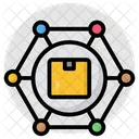 Carton Package Parcel Network Icon