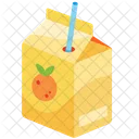 오렌지 주스 한 상자  아이콘