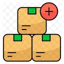 Cartons Add Packages Add Parcels Icon