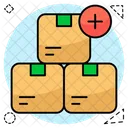 Cartons Add Packages Add Parcels Icon