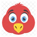 Bird Face Cartoon Icon