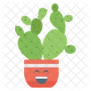 Cartoon Cactus Armatocereus Polygonus Cactus Plant Icon
