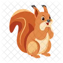 Cartoon-Eichhörnchen  Symbol