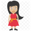 Girl Daughter Black Icon