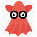 Cartoon Octopus Sea Life Animal Icon