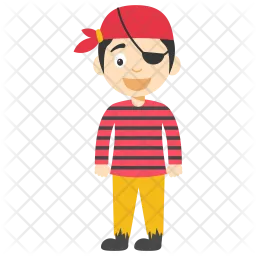 Cartoon Pirate Boy  Icon