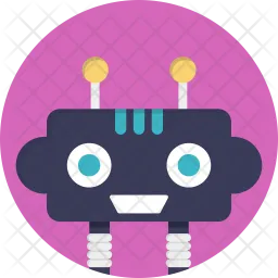 Cartoon Robot  Icon