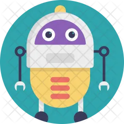 Cartoon Robot  Icon