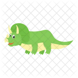 Cartoon Saurischian Dinosaur  Icon
