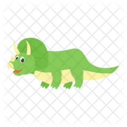 Cartoon-Sauriski-Dinosaurier  Symbol