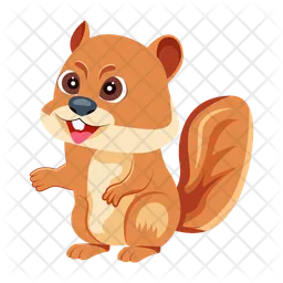 Cartoon Squirrel  Icon