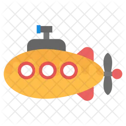Cartoon Submarine  Icon