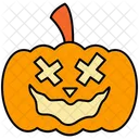 Carved Pumpkin Pumpkin Face Halloween Decoration Icono