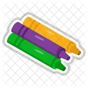 Caryons School Art Supplies Coloring Tools Icon