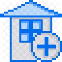 Casa Alquiler Pixelart Icono