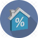 Casa Segno Di Percentuale Valore Della Proprieta Icon