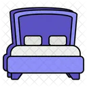 Casa Cama Quarto Mobiliario Icon