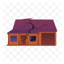 Destruicao Casa Rachadura Ícone