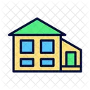 Casa de dos niveles  Icono