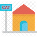 Casa de gato  Ícone