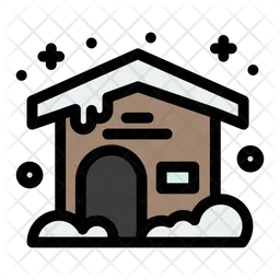 Casa de nieve  Icono
