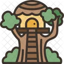 Casa Del Arbol Cabana Bosques Icono