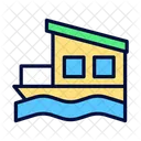 Casa flotante  Icono
