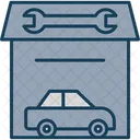 Garaje De Casa Coche Garaje Icono