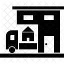 Garaje De Casa Cambio De Alojamiento Mudanza De Casa Icono