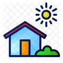 Casa Hogar Brillante Icono