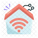 Hogar Wifi Inteligente Icono