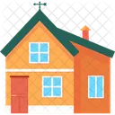 Casa laranja  Ícone